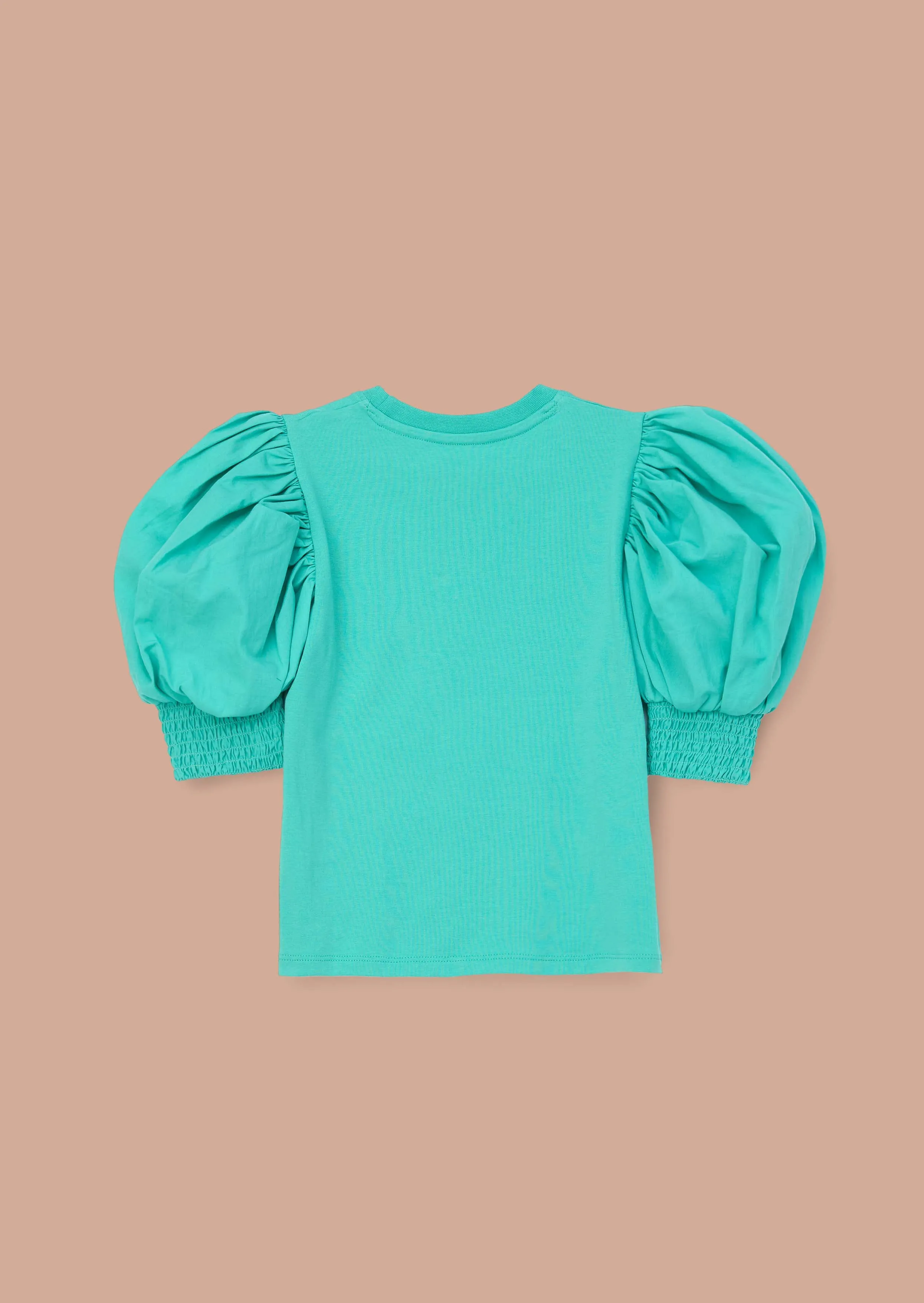 Harlow Green Puff Sleeve Top