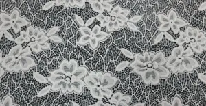 Heavy Weight Stretch Lace White