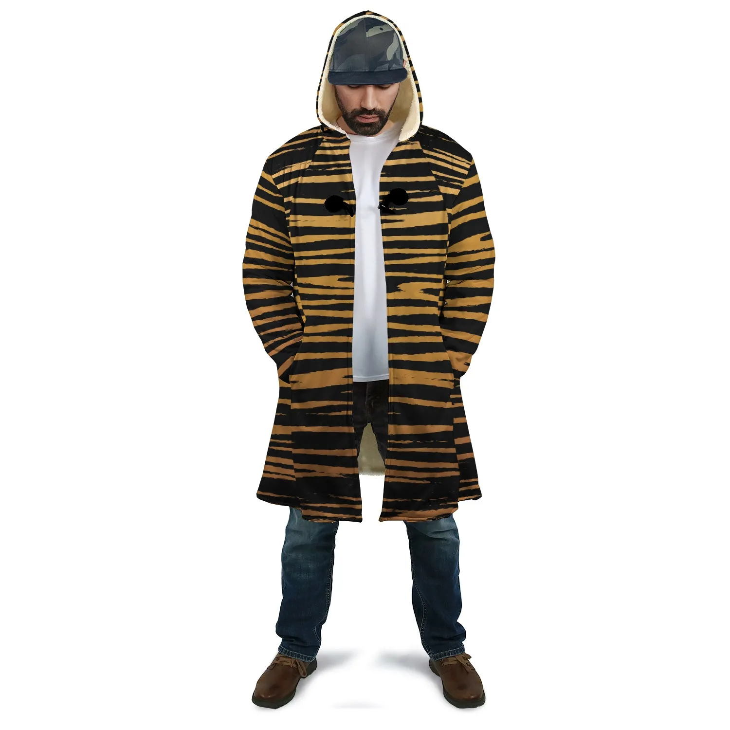 Heihachi Tiger Pattern Hooded Coat - Unisex