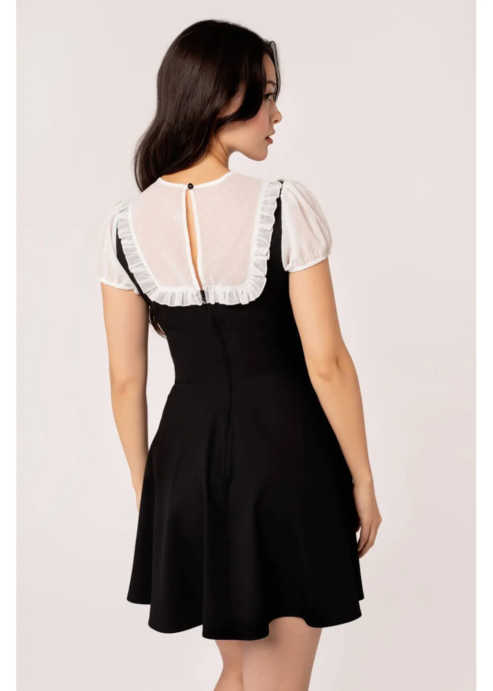 Hell Bunny Alice 60's Dress Black White