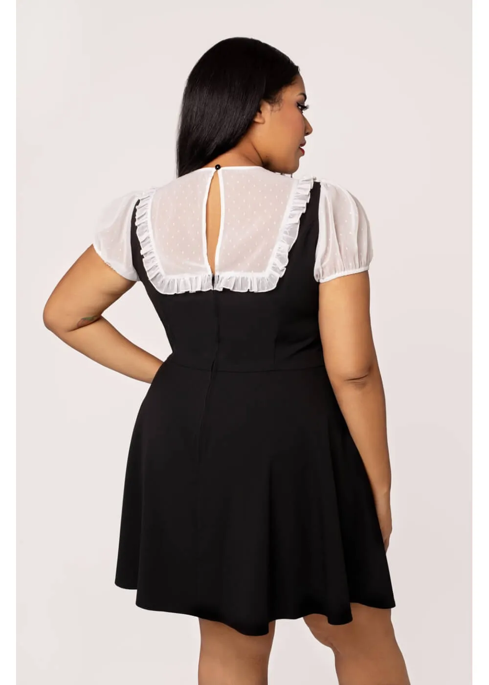 Hell Bunny Alice 60's Dress Black White
