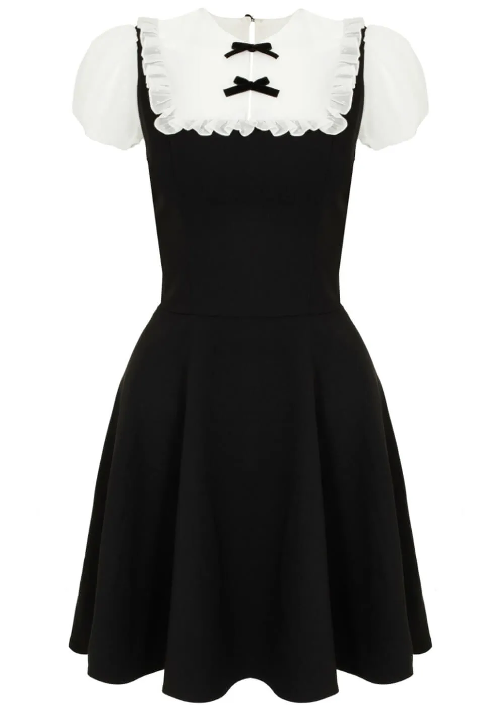 Hell Bunny Alice 60's Dress Black White