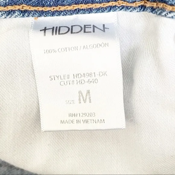 Hidden Finn High Rise Distressed Denim Shorts