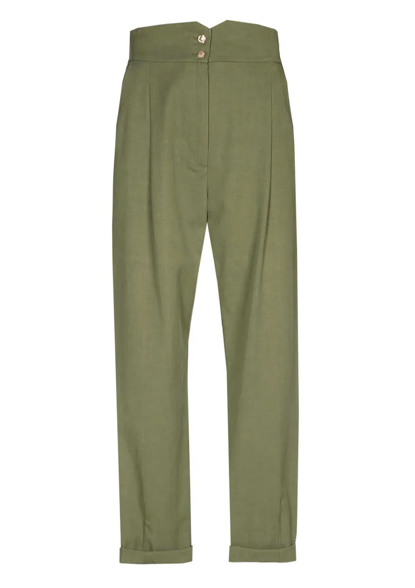 HIGH WAIST BAGGY TROUSERS