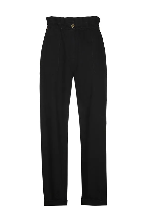 HIGH WAIST BAGGY TROUSERS