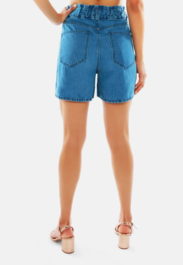High Waist Denim Shorts