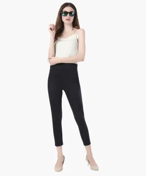 High-Waisted Classic Cigarette Trousers