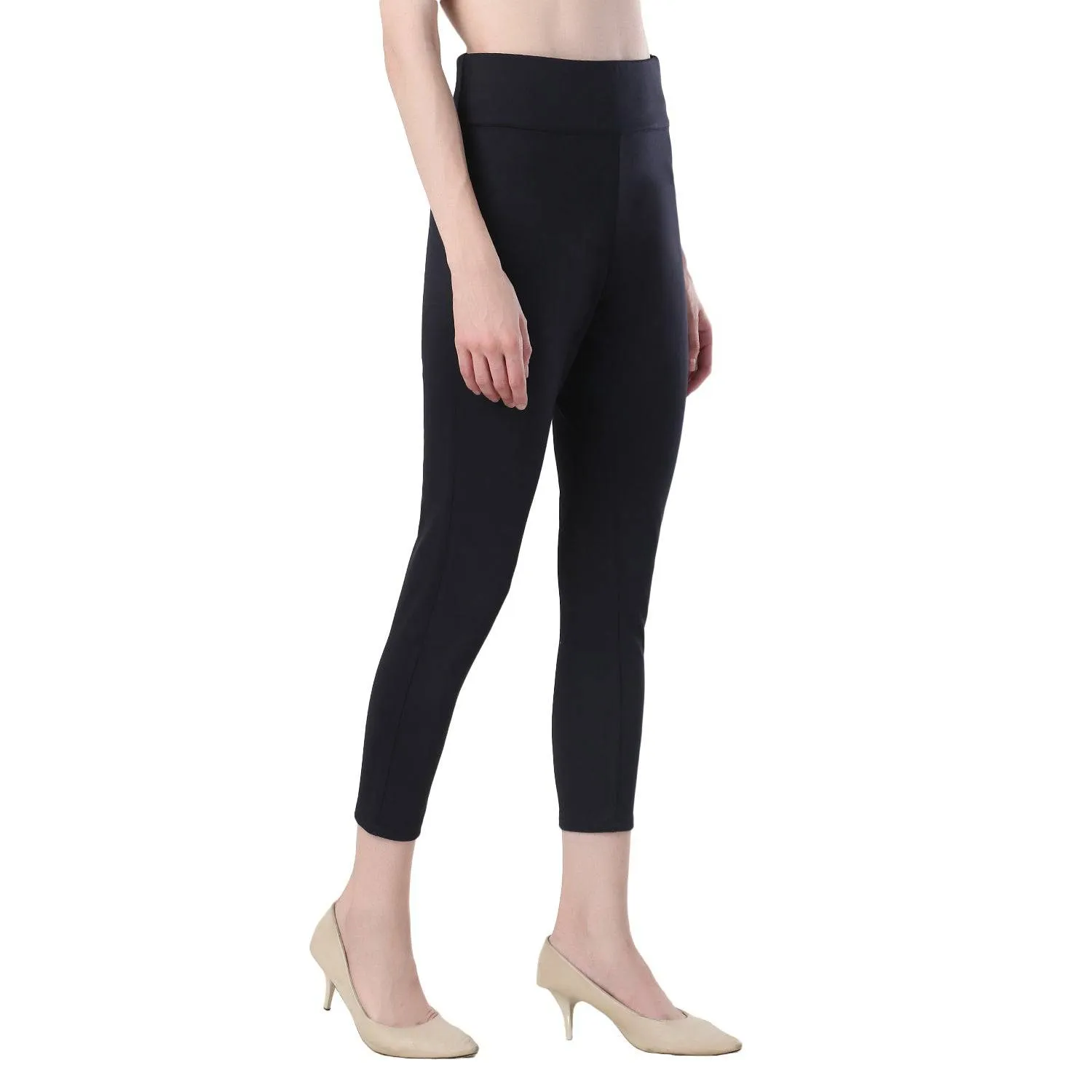 High-Waisted Classic Cigarette Trousers