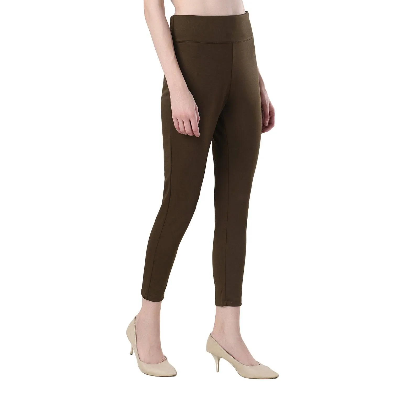 High-Waisted Classic Cigarette Trousers