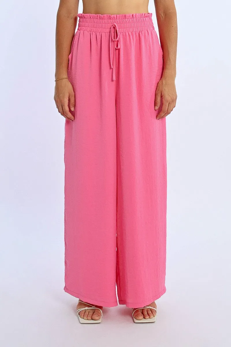 HIGH-WAISTED, FLUID PANTS