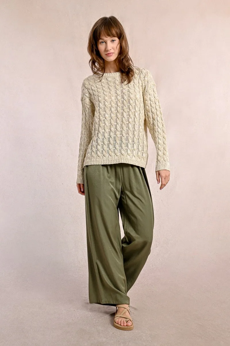 HIGH-WAISTED FLUID PANTS