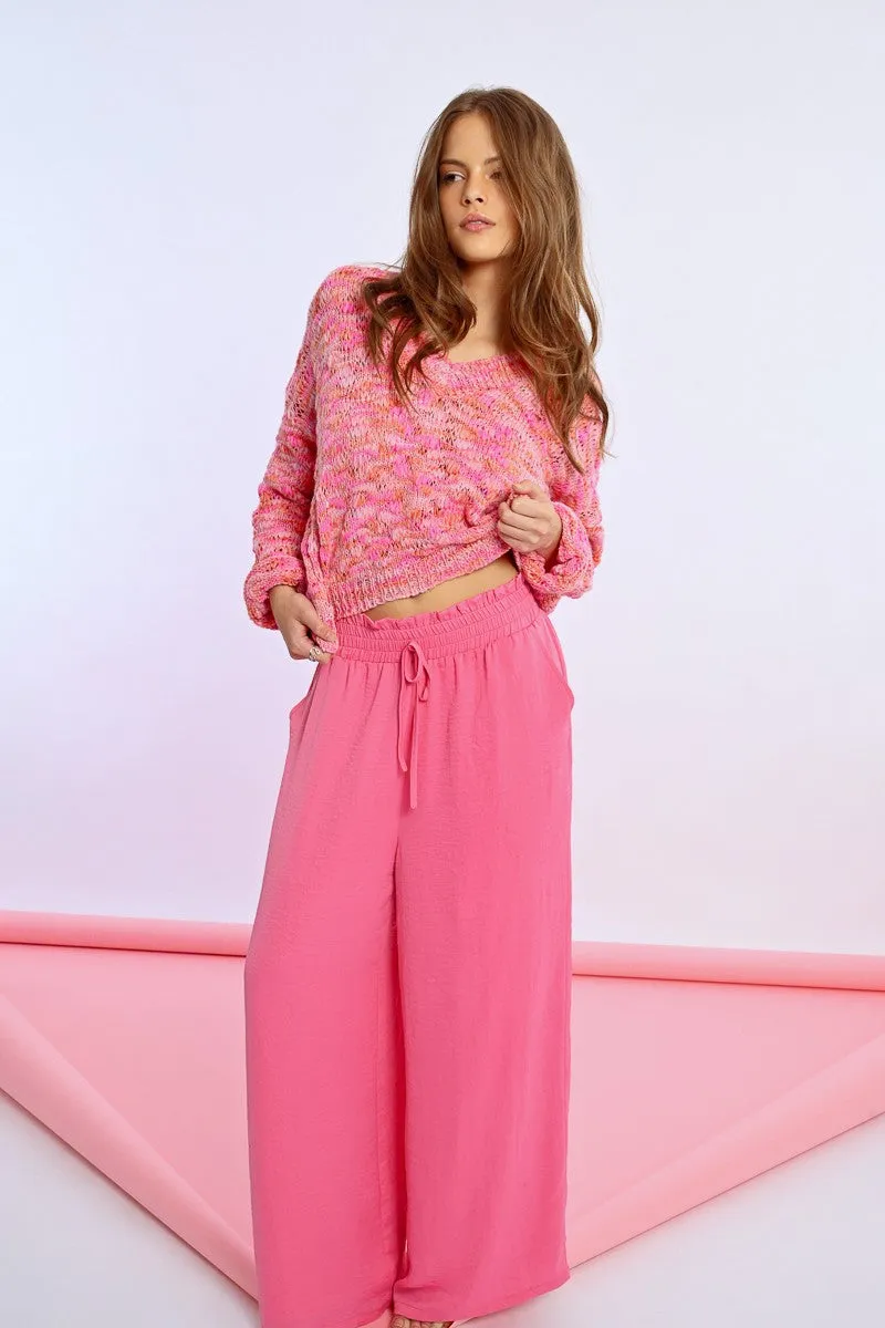 HIGH-WAISTED, FLUID PANTS