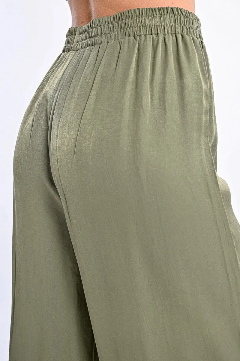 HIGH-WAISTED FLUID PANTS