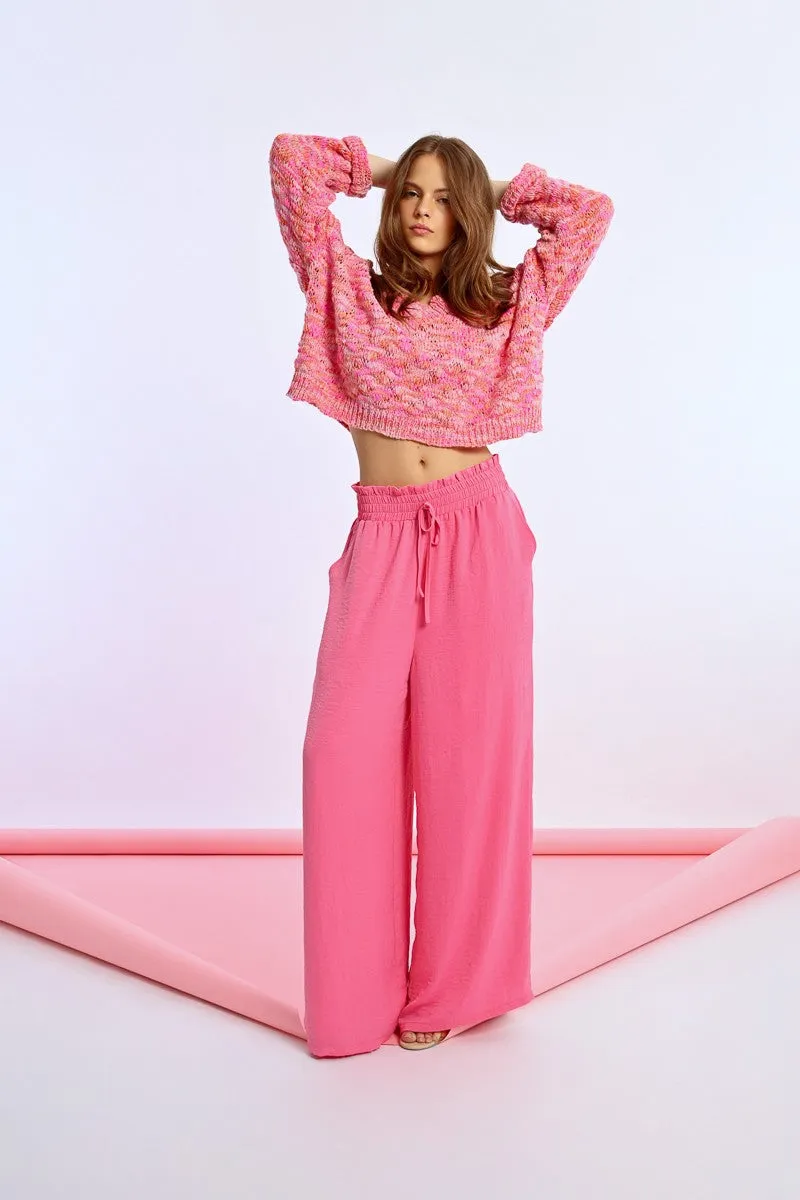 HIGH-WAISTED, FLUID PANTS