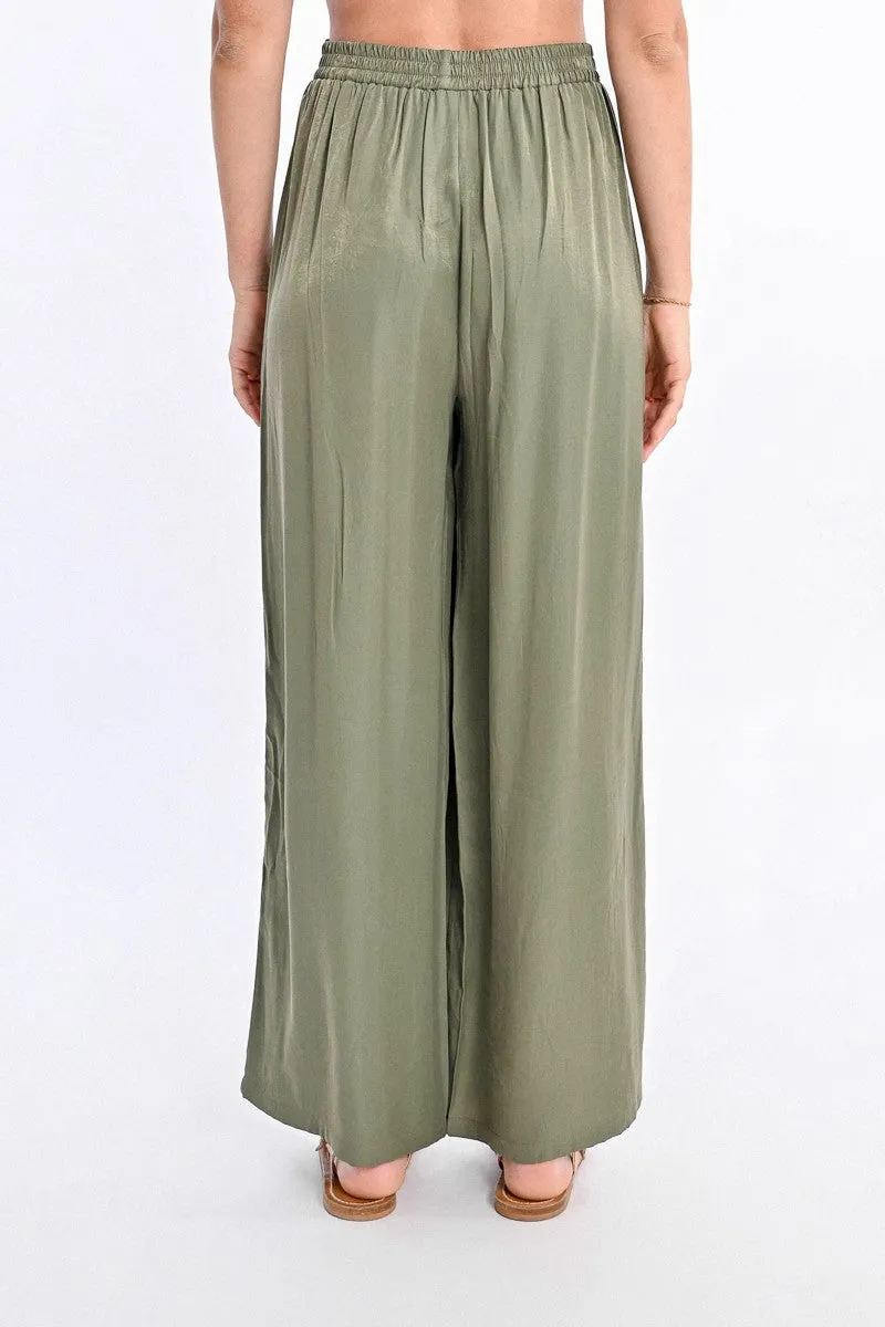 HIGH-WAISTED FLUID PANTS