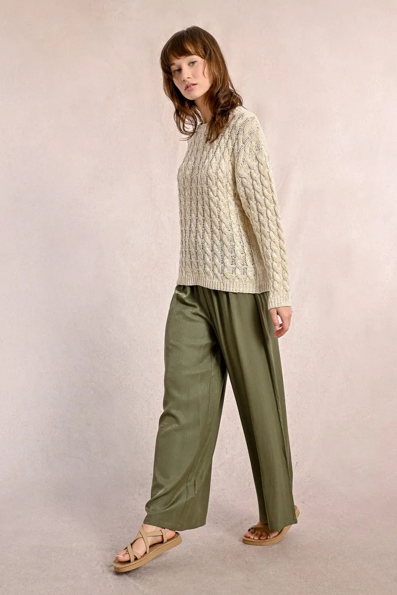 HIGH-WAISTED FLUID PANTS