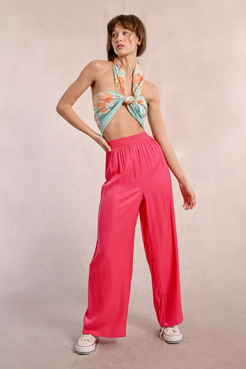 HIGH-WAISTED FLUID PANTS