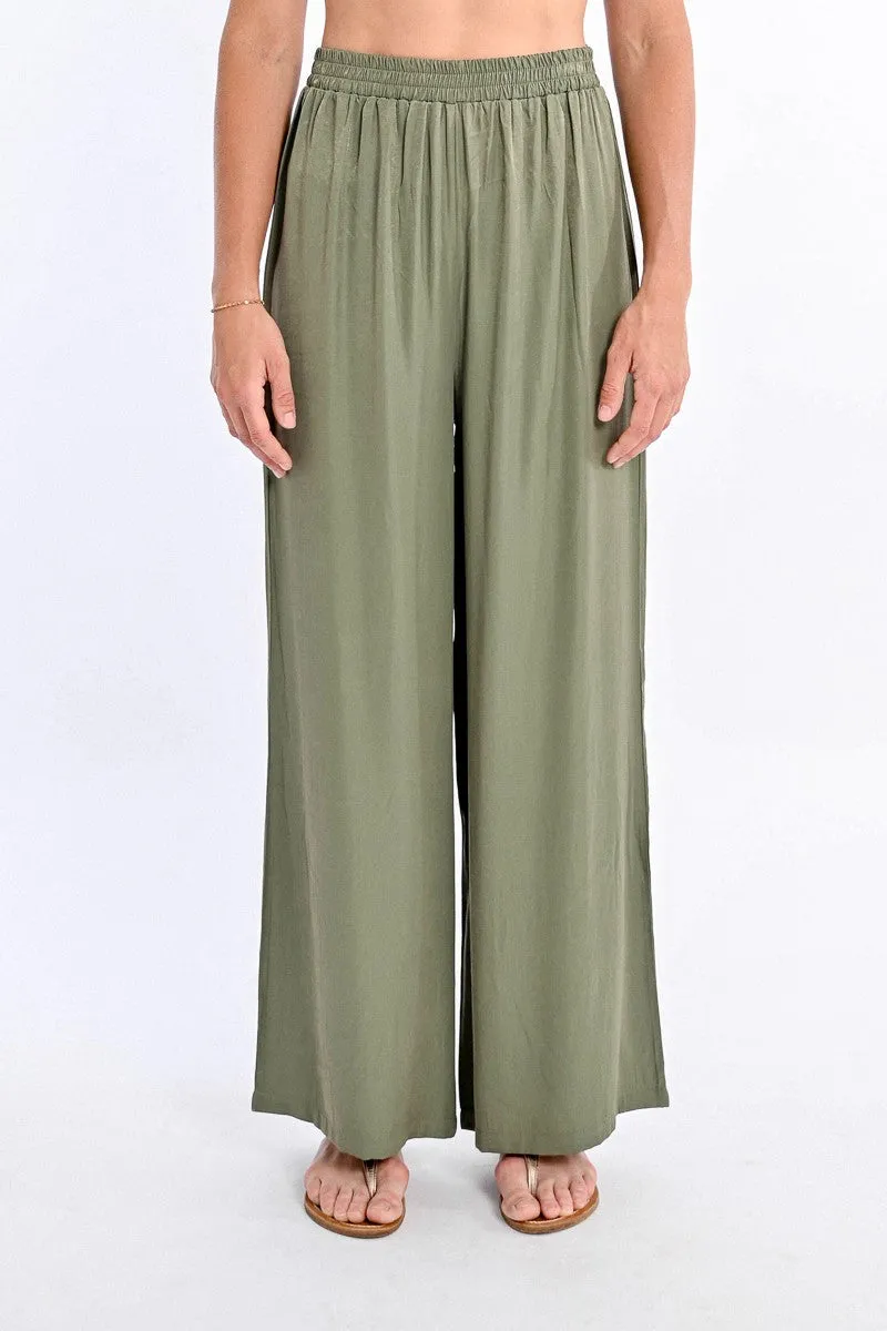 HIGH-WAISTED FLUID PANTS