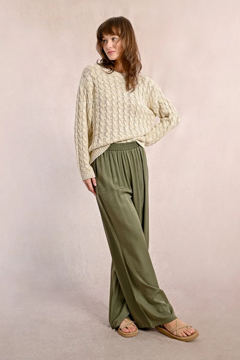 HIGH-WAISTED FLUID PANTS