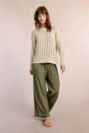 HIGH-WAISTED FLUID PANTS