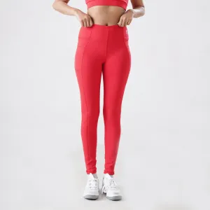 High Waisted Leggings Red