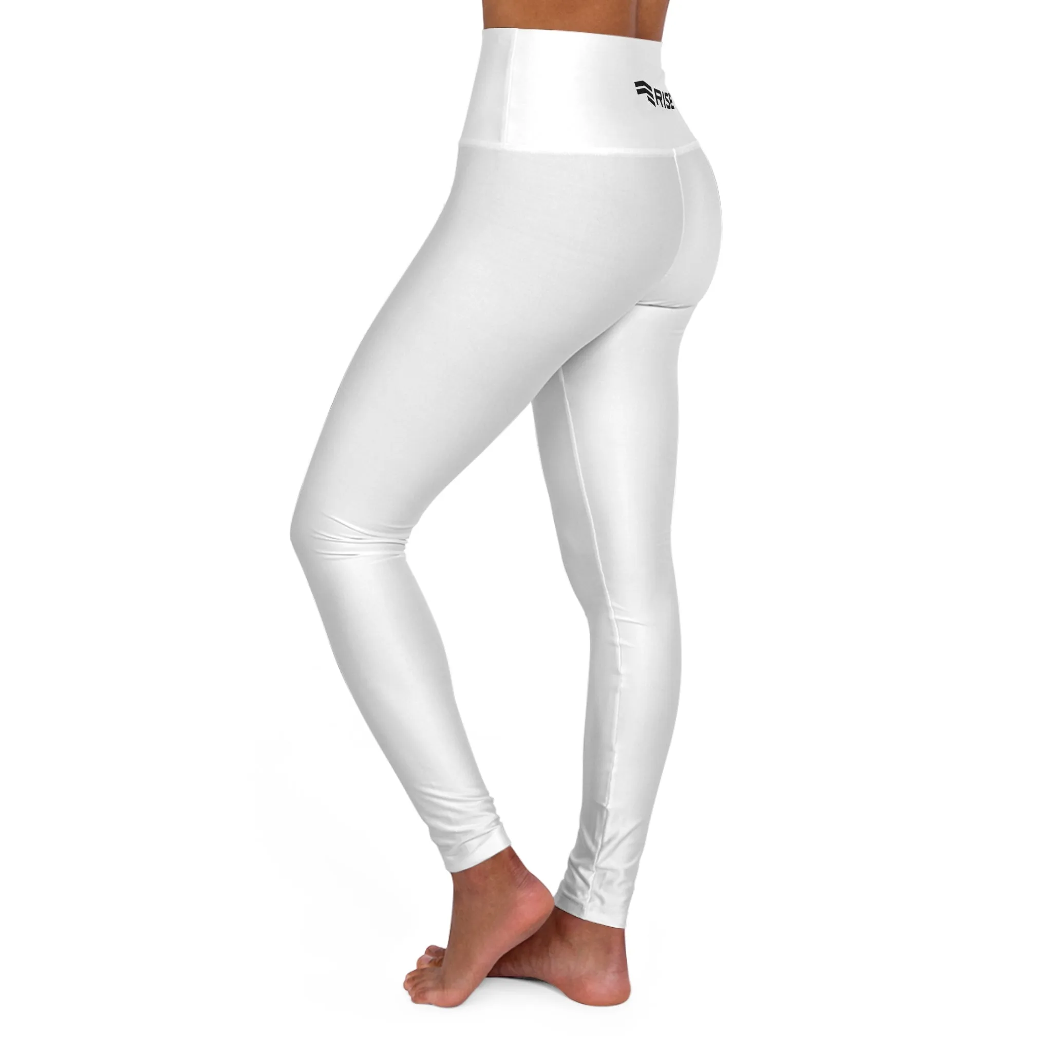 High Waisted Leggings - White