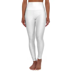 High Waisted Leggings - White