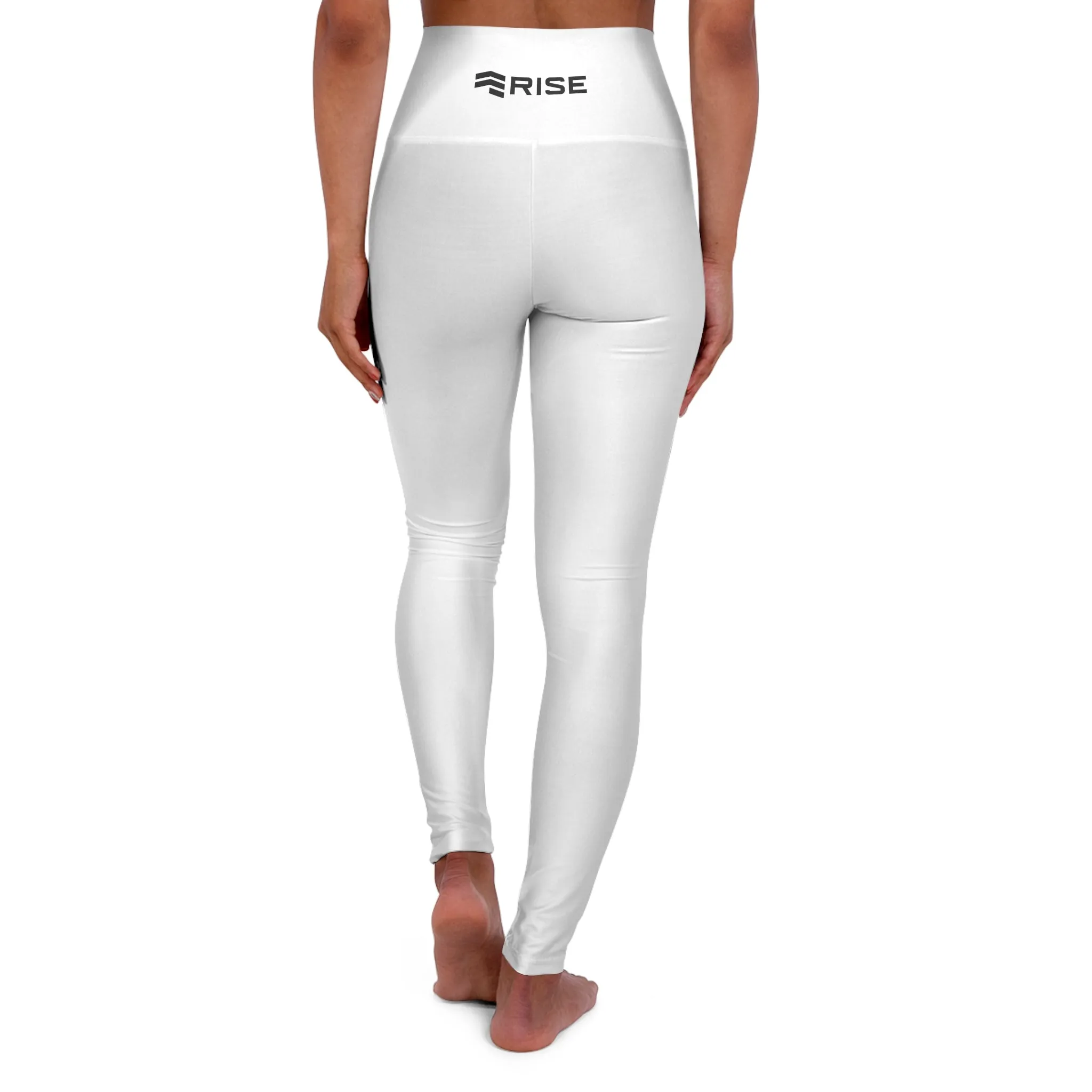 High Waisted Leggings - White