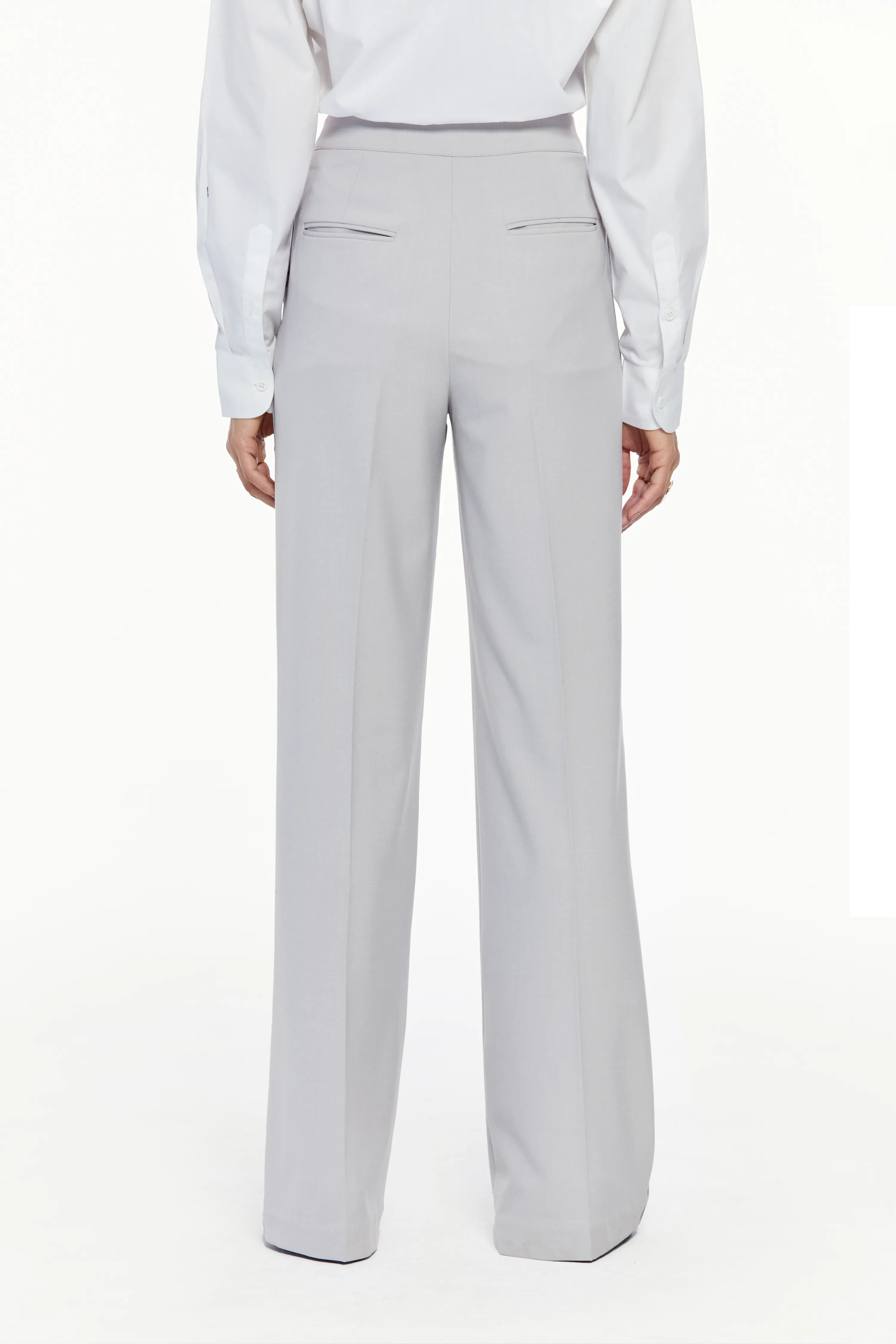 High Waisted Pleated Trousers