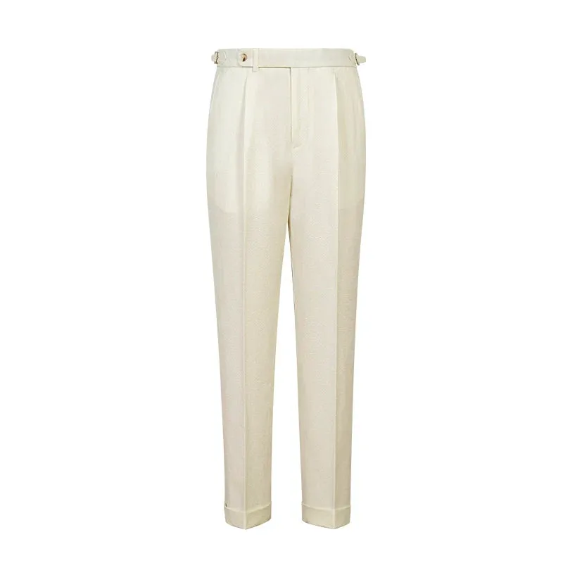 High-Waisted Tailored Trousers