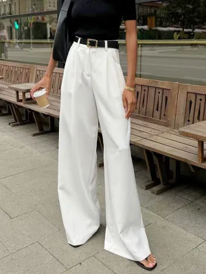 High-Waisted Wide-Leg Trousers | Elegant & Tailored | Timeless Chic