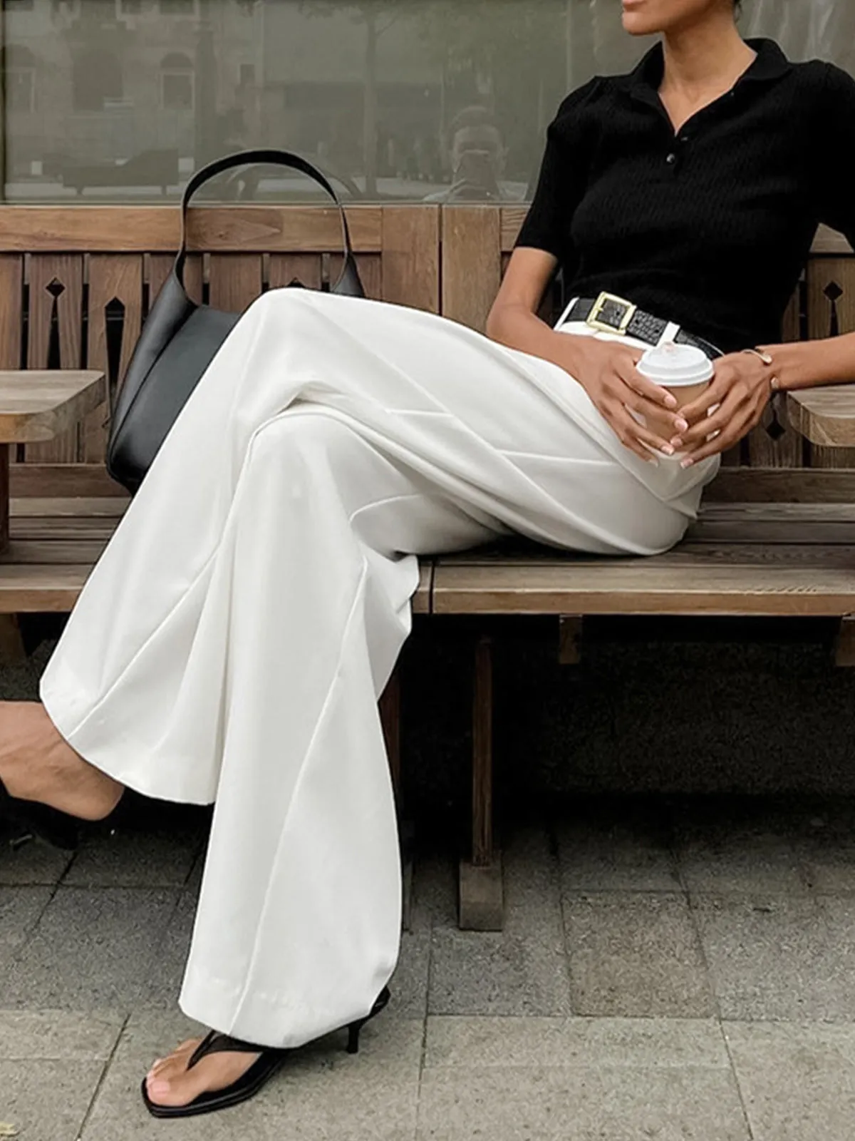 High-Waisted Wide-Leg Trousers | Elegant & Tailored | Timeless Chic