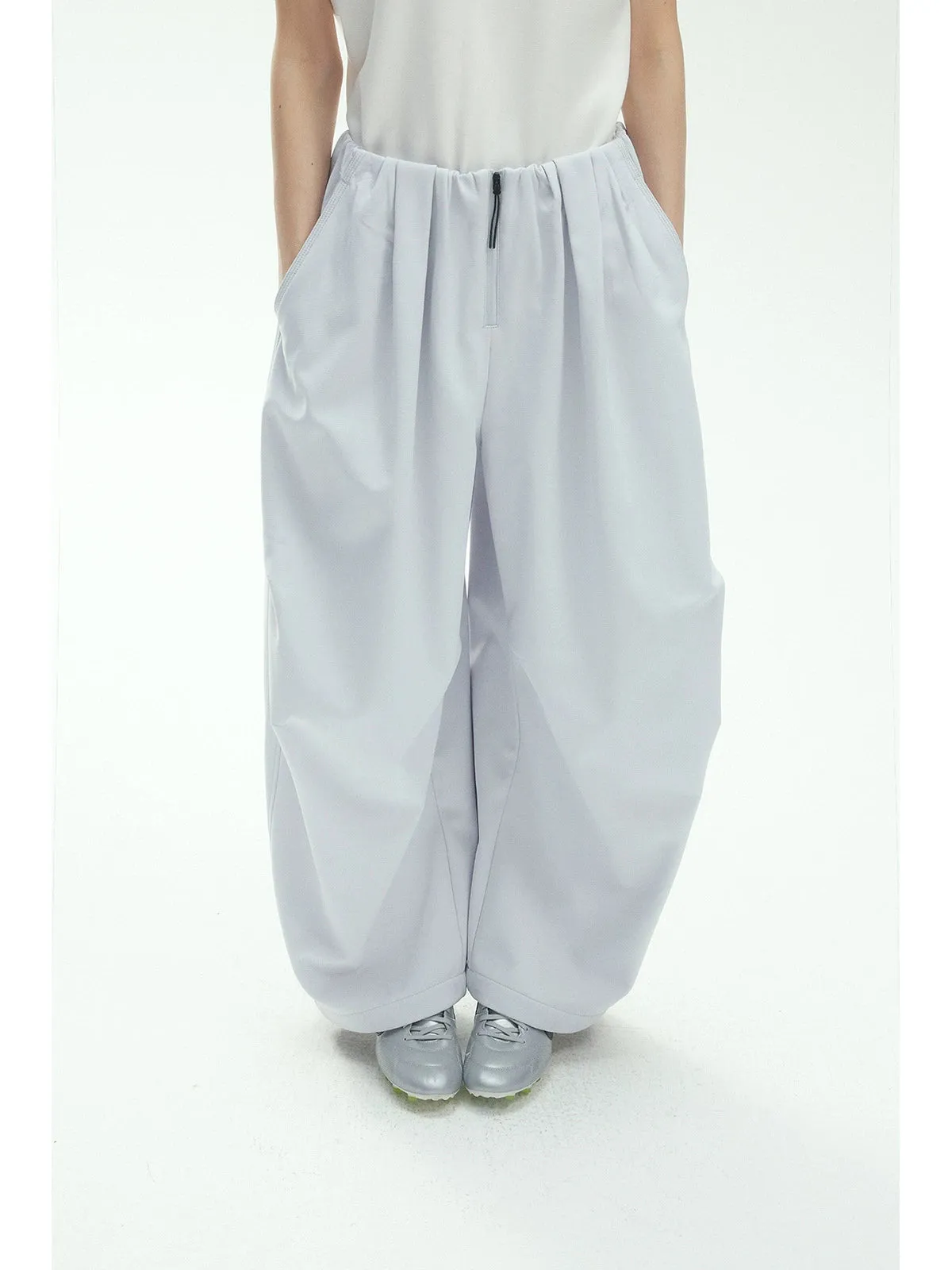 High-Waisted Wide-Leg Trousers
