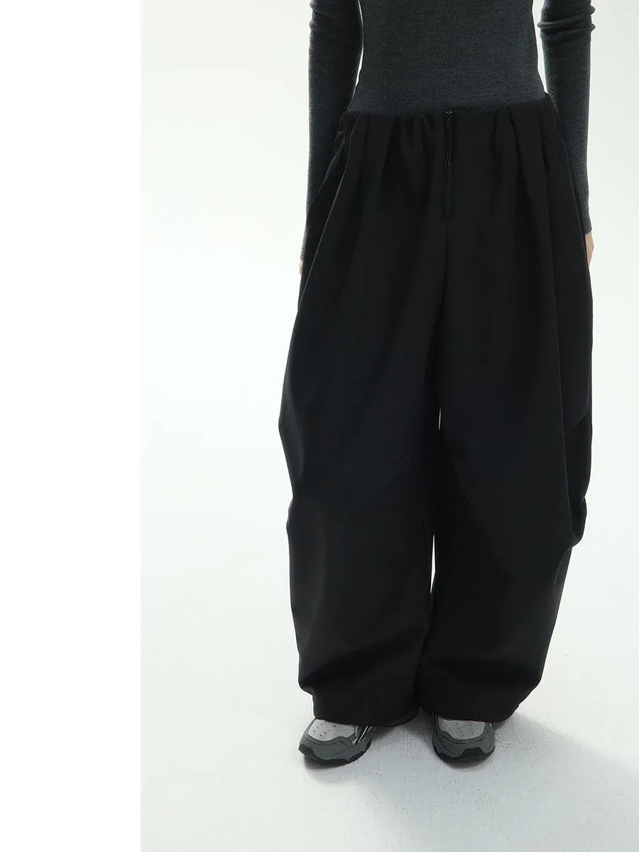 High-Waisted Wide-Leg Trousers