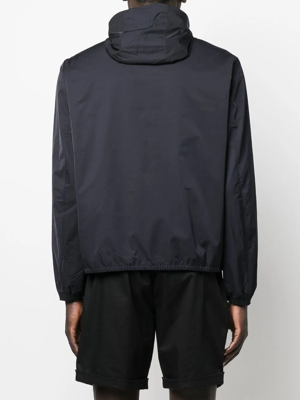 Hooded blouson jacket