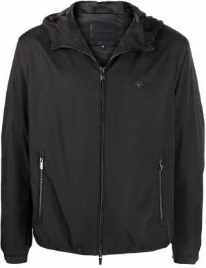 Hooded blouson jacket
