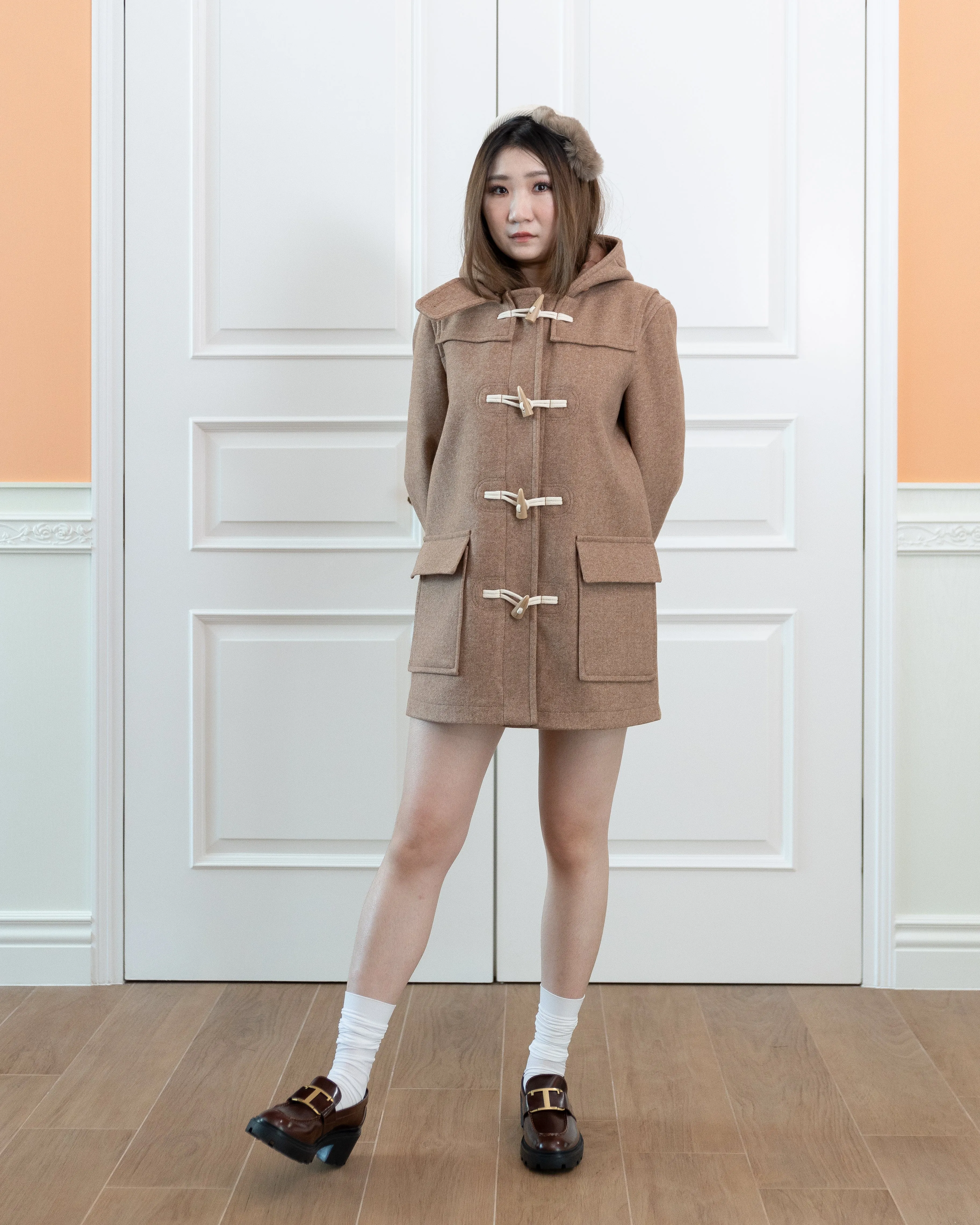 Hooded Coat (Camel)