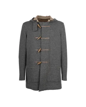 Hooded Duffle Coat with Toggle Closure