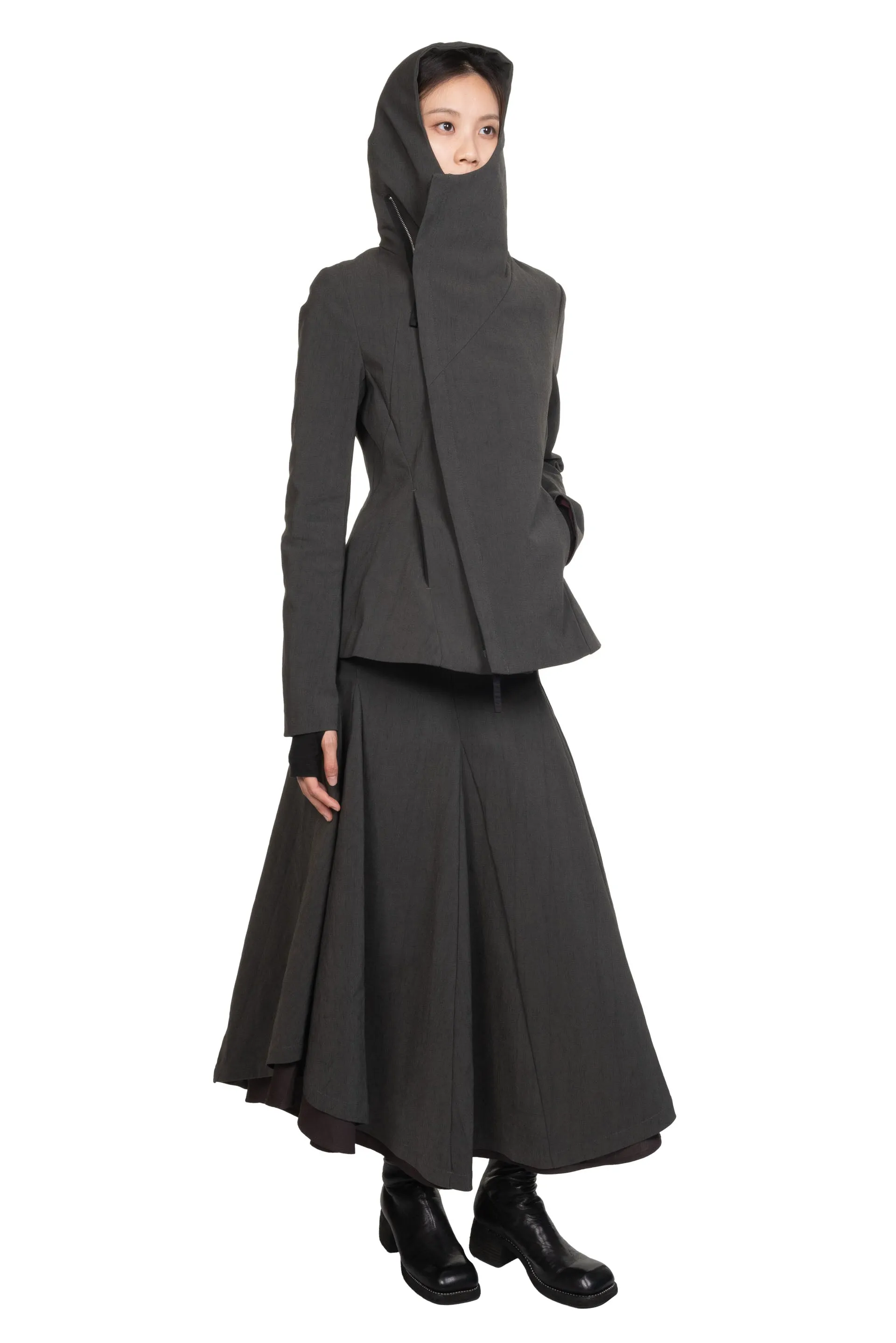 Hooded Jacket Dark Grey