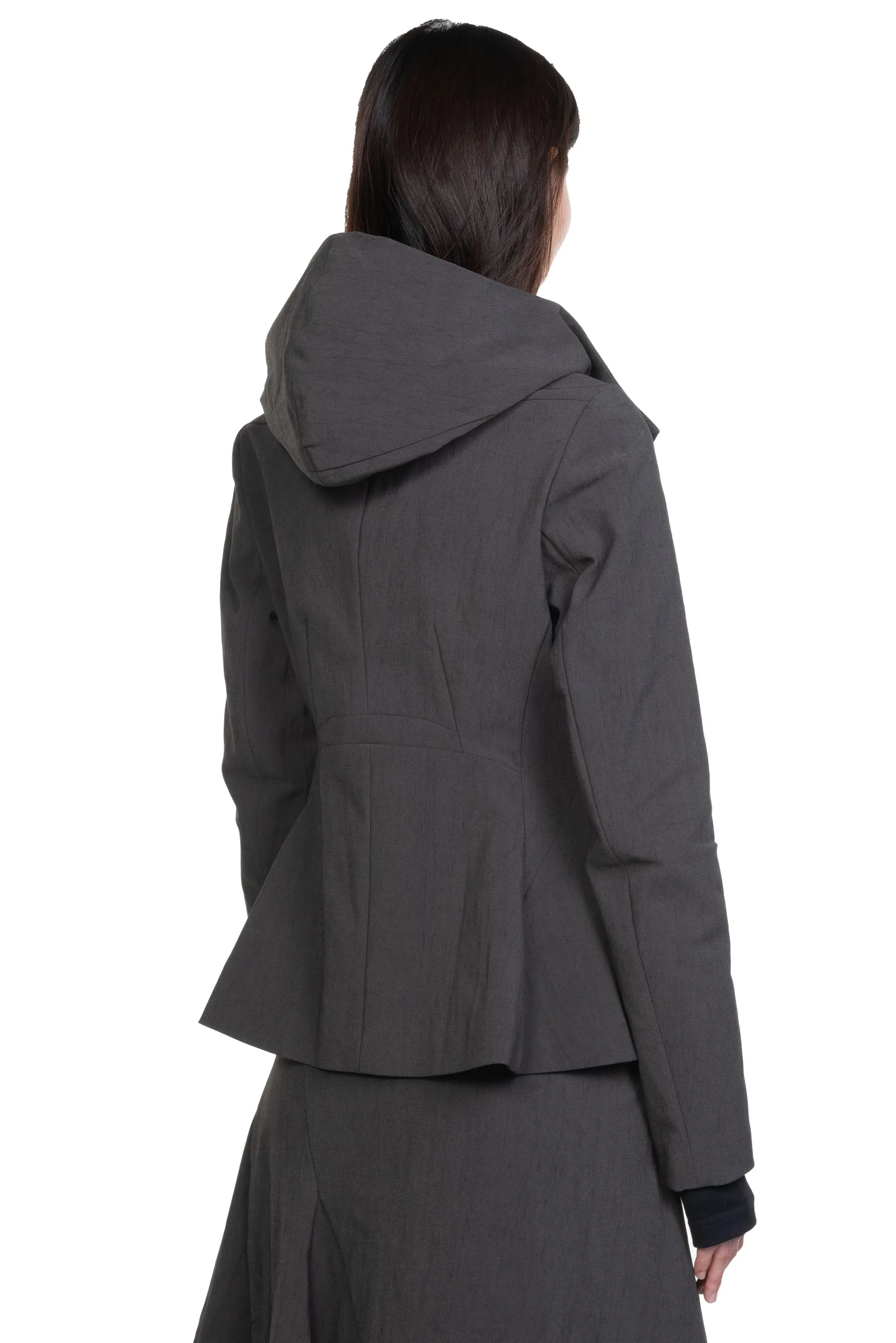 Hooded Jacket Dark Grey