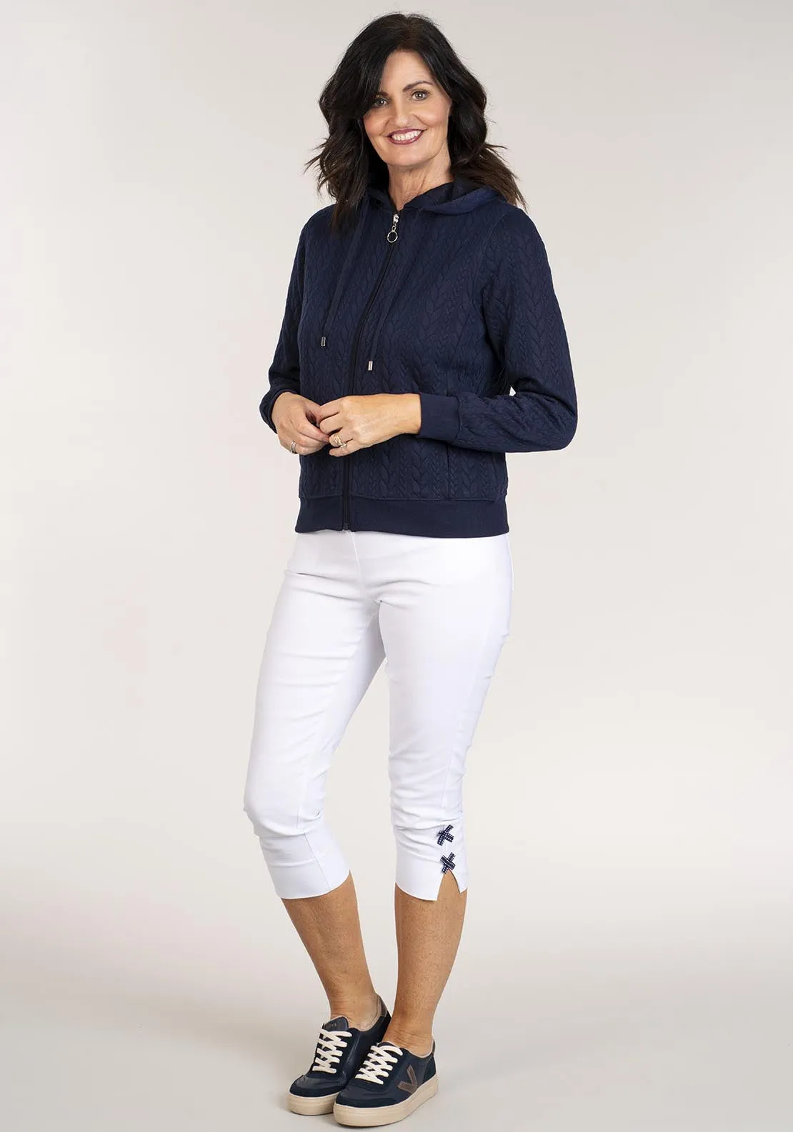 Hooded Jacket Pockets - Navy