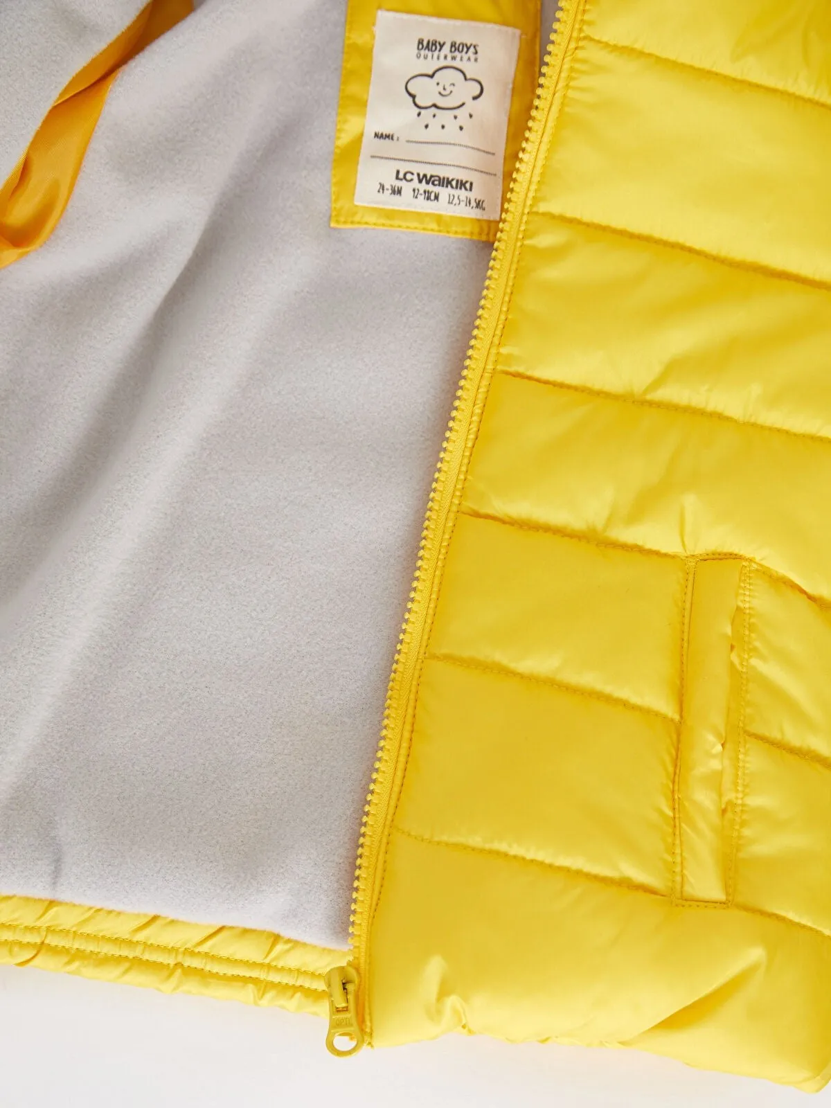 Hooded Long Sleeve Basic Baby Boy Coat