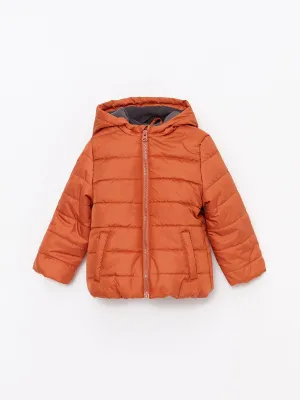 Hooded Long Sleeve Basic Baby Boy Coat