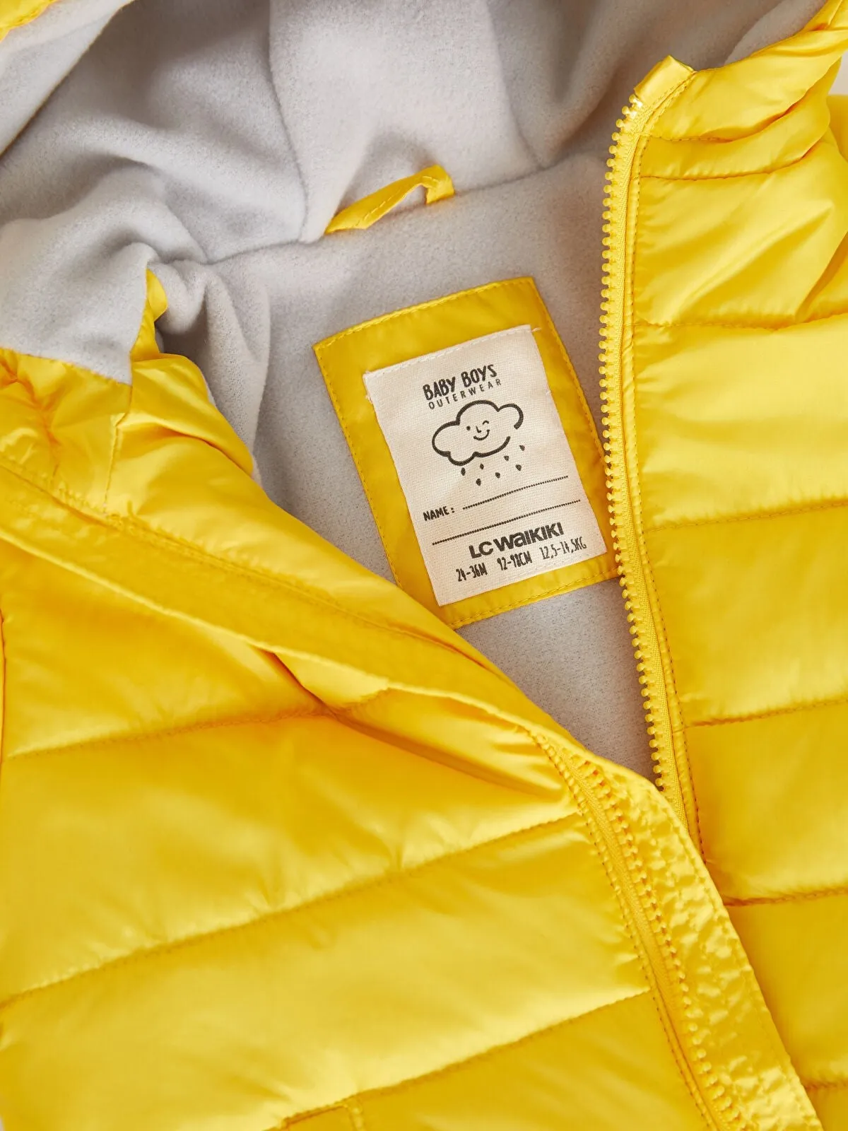 Hooded Long Sleeve Basic Baby Boy Coat