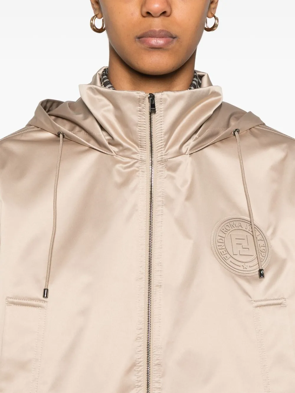 Hooded windbreaker