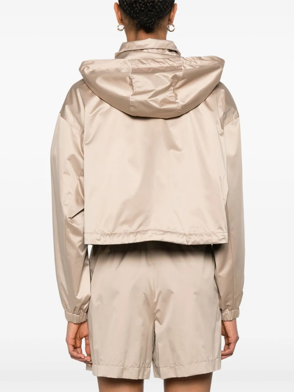 Hooded windbreaker