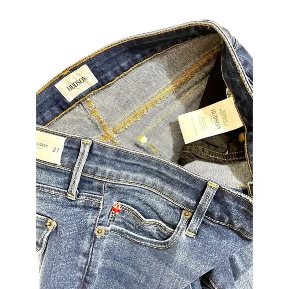 HUDSON Jeans Blue Jean Shorts Women's Viceroy Bermuda Shorts Sz 27 $145 NWT