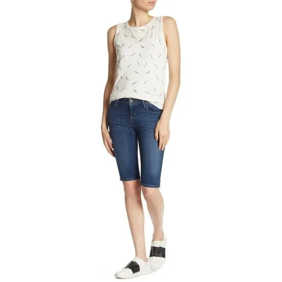 HUDSON Jeans Blue Jean Shorts Women's Viceroy Bermuda Shorts Sz 27 $145 NWT