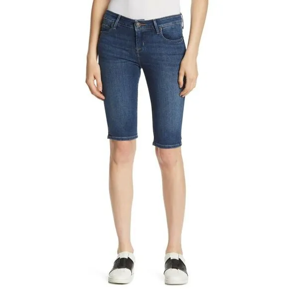HUDSON Jeans Blue Jean Shorts Women's Viceroy Bermuda Shorts Sz 27 $145 NWT