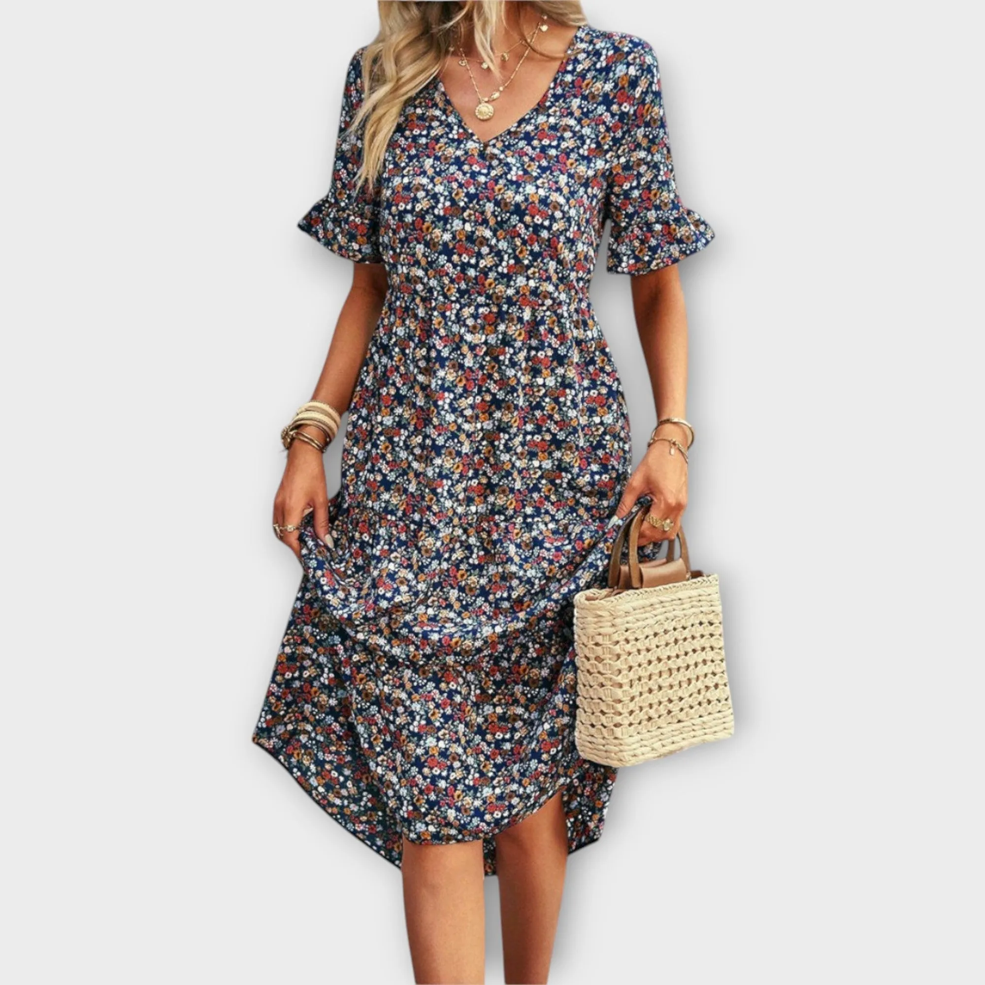 Imogen - Floral Midi Dress